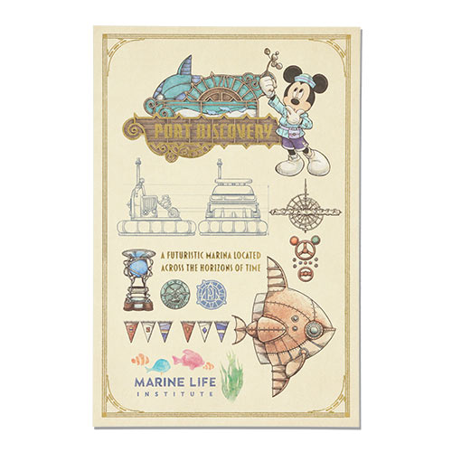 【預訂】DisneySea 25th The Jubilee Journey - postcard (Port Discovery) 