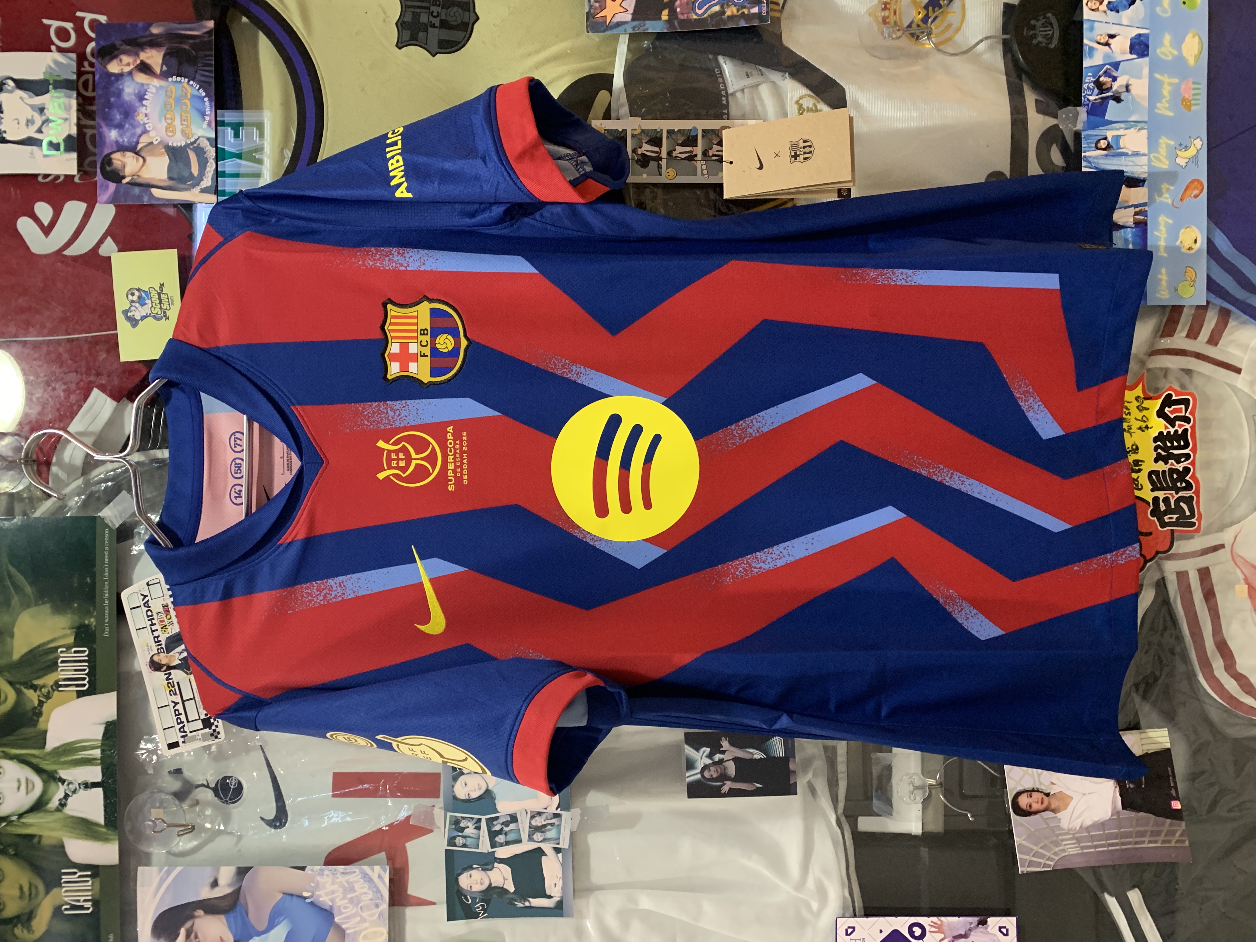 2025-26 巴塞隆拿 三客 球迷版 短袖