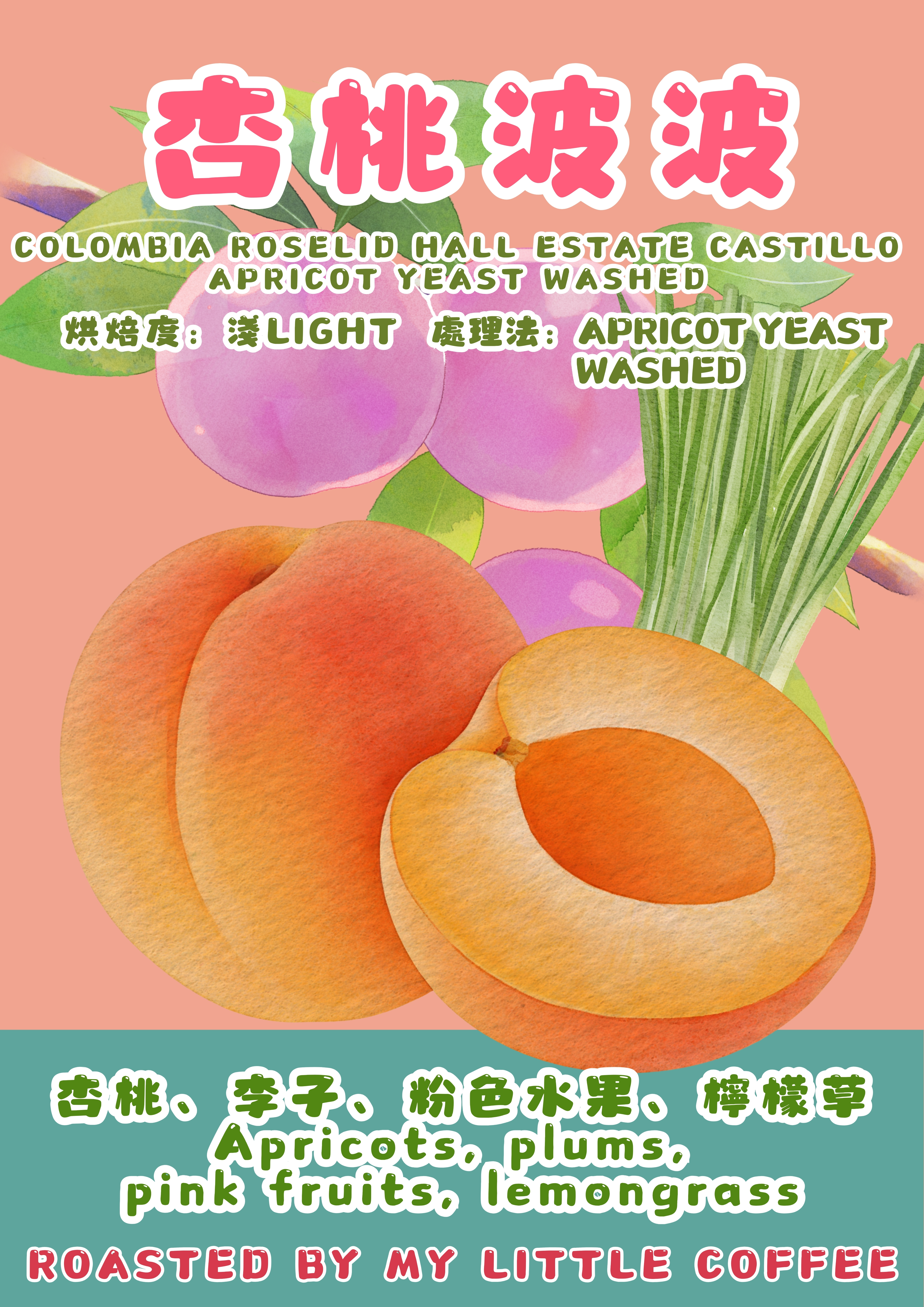  咖啡豆- 哥倫比亞 杏桃波波