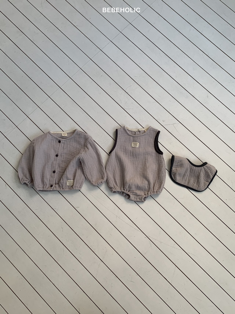 🌸預訂 韓國直送🌸🇰🇷BEBEHOLIC三色背心包屁衣/圍兜/開襟外套