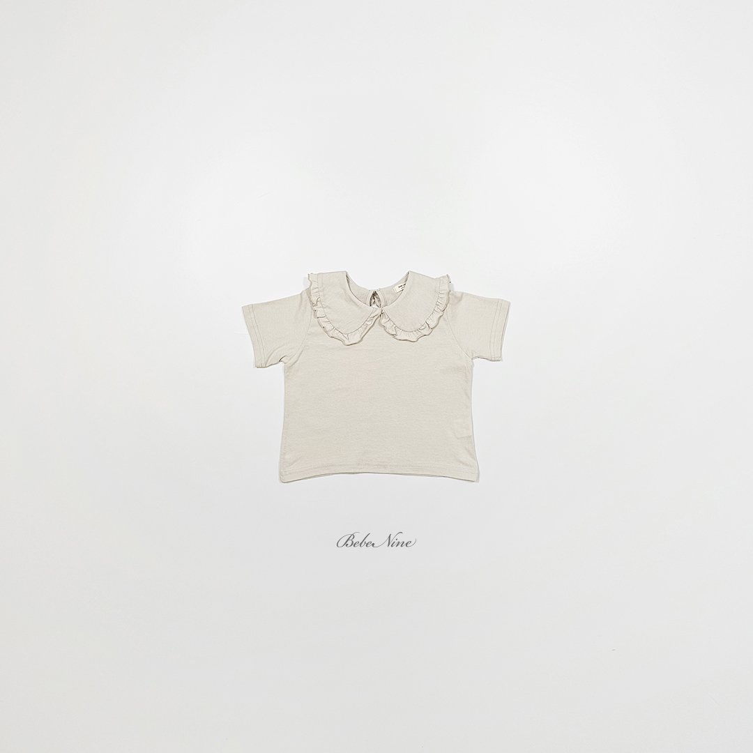 Frill Round Collar Tee