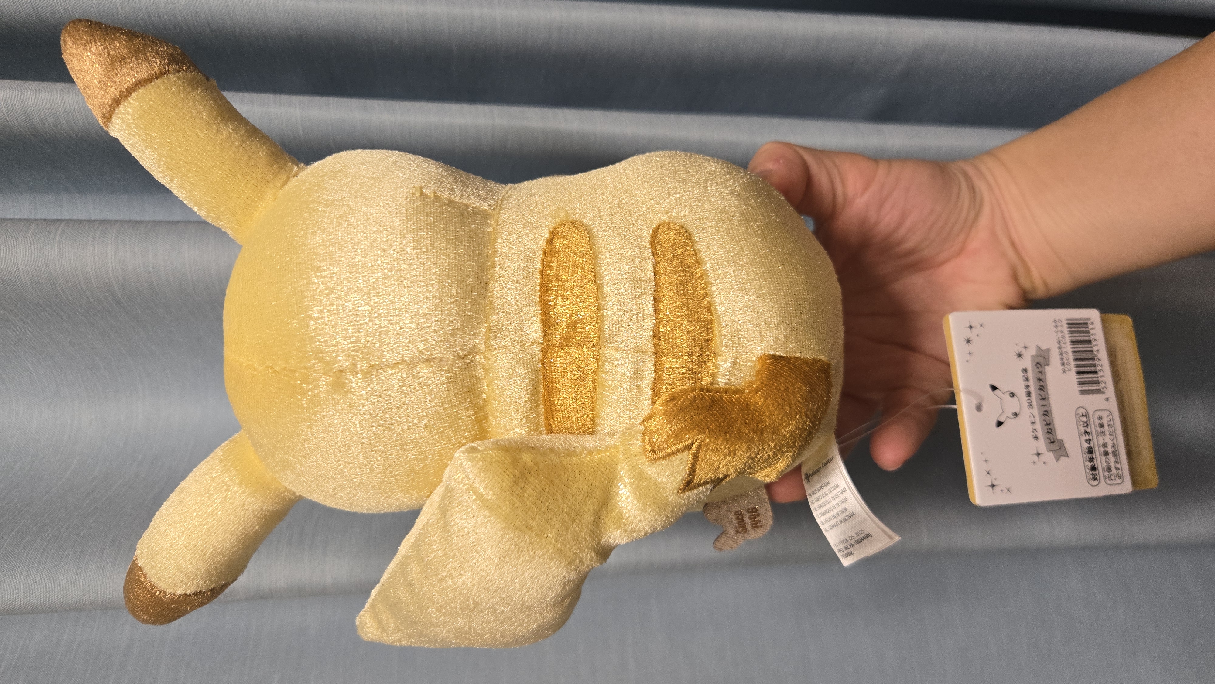 一套2款$459 日本pokemon 寶可夢皮卡丘比加超30週年紀念毛絨 公仔+掛件