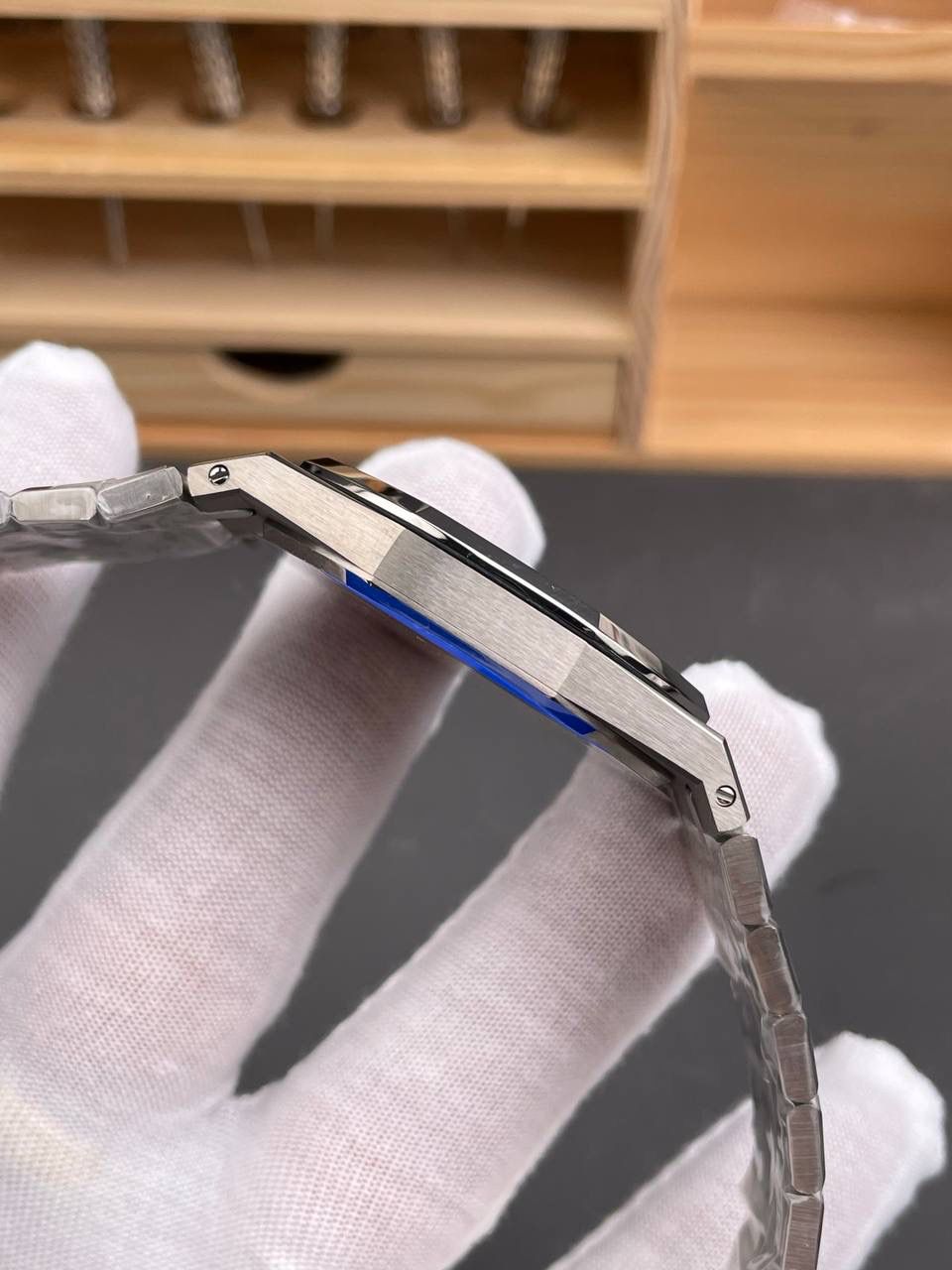 🚀爱彼皇家橡树15202 钛壳渐变蓝盘/39mm/9015机改2121机/重量89G💯