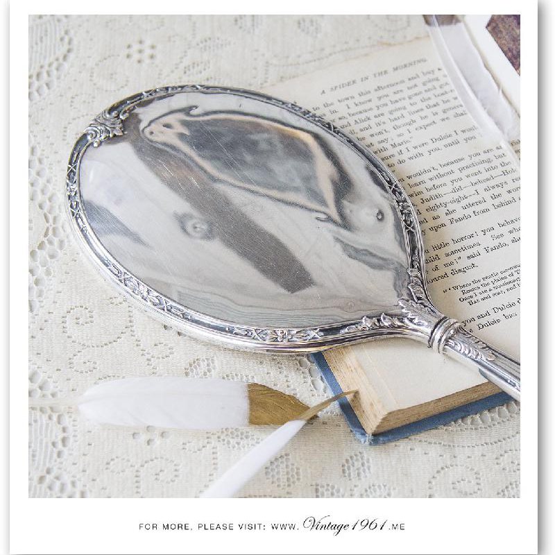 1950s Silver Tone Brush x Mirror x Ring Box Set (CA257)