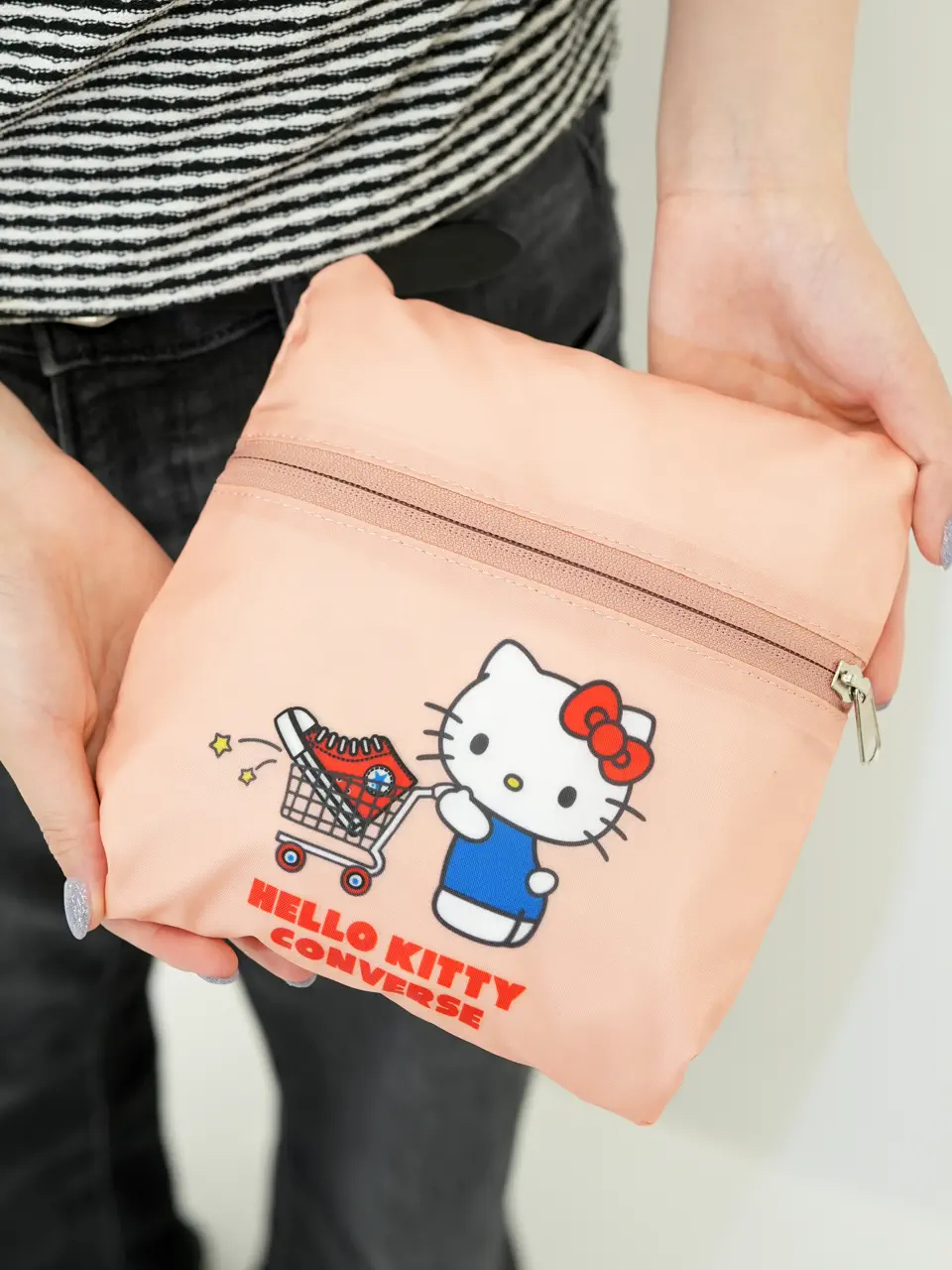 日本限定Hello Kitty x Converse系列第二彈 - 大容量摺疊旅行袋 不包郵