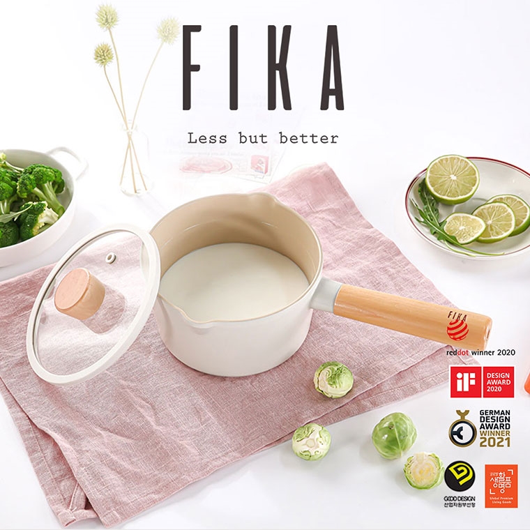 Neoflam - FIKA 16cm Milk Sauce Pan 牛奶鍋連蓋 (白色)