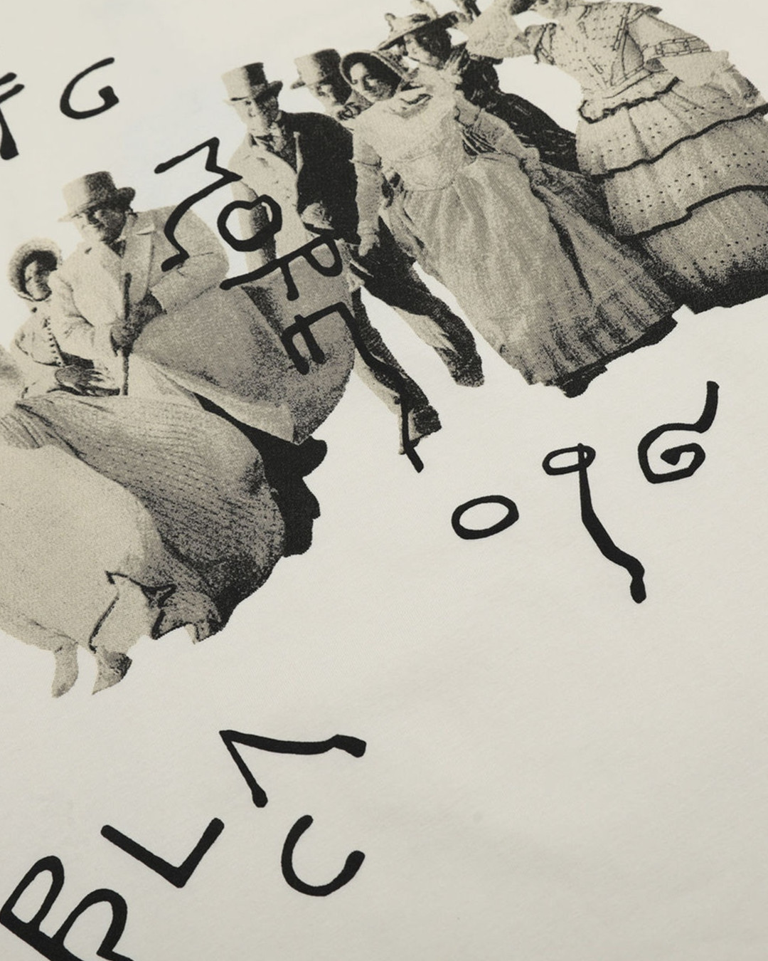 M23 人像圖案純棉短袖Tee