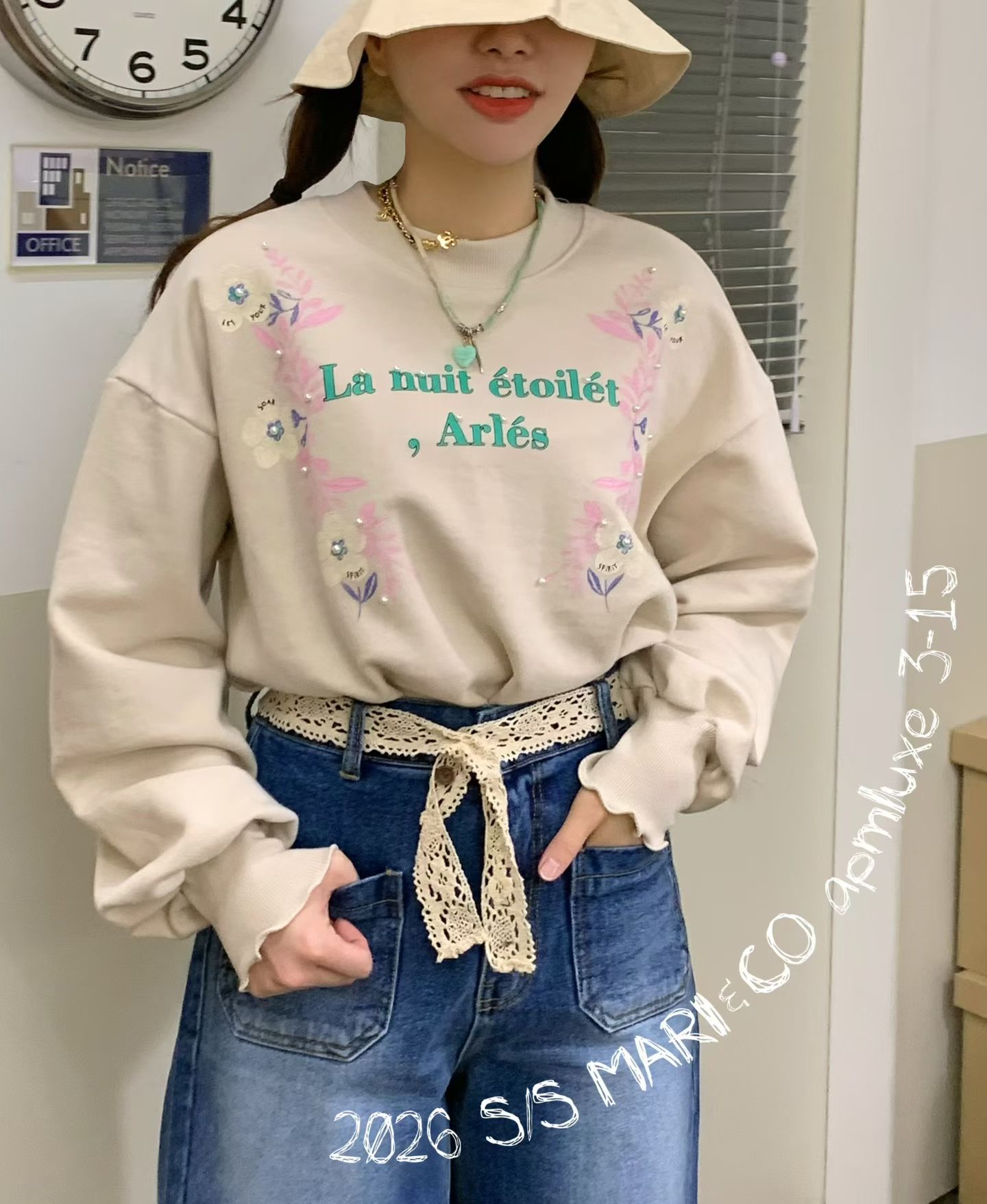 車花🌺釘珠薄衞衣