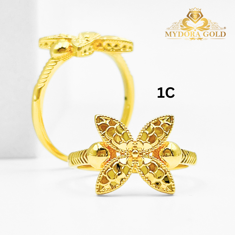 MYDORA Cincin Bunga Marissa (5G) l EMAS 916/22K