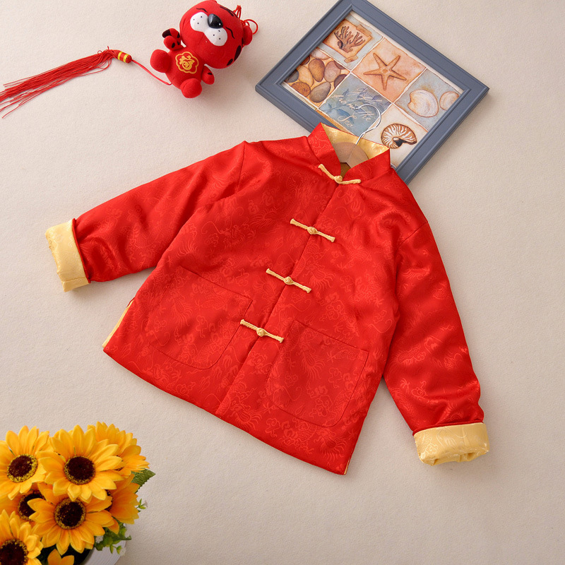 傳統新年唐裝雙面外套 -1件- 現貨