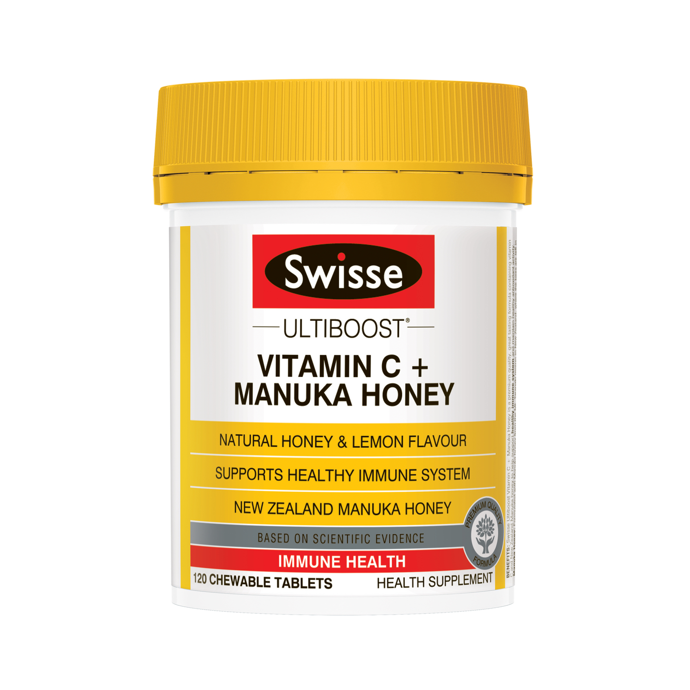 SWISSE Ultiboost 維生素C+麥盧卡蜂蜜咀嚼片 120片 