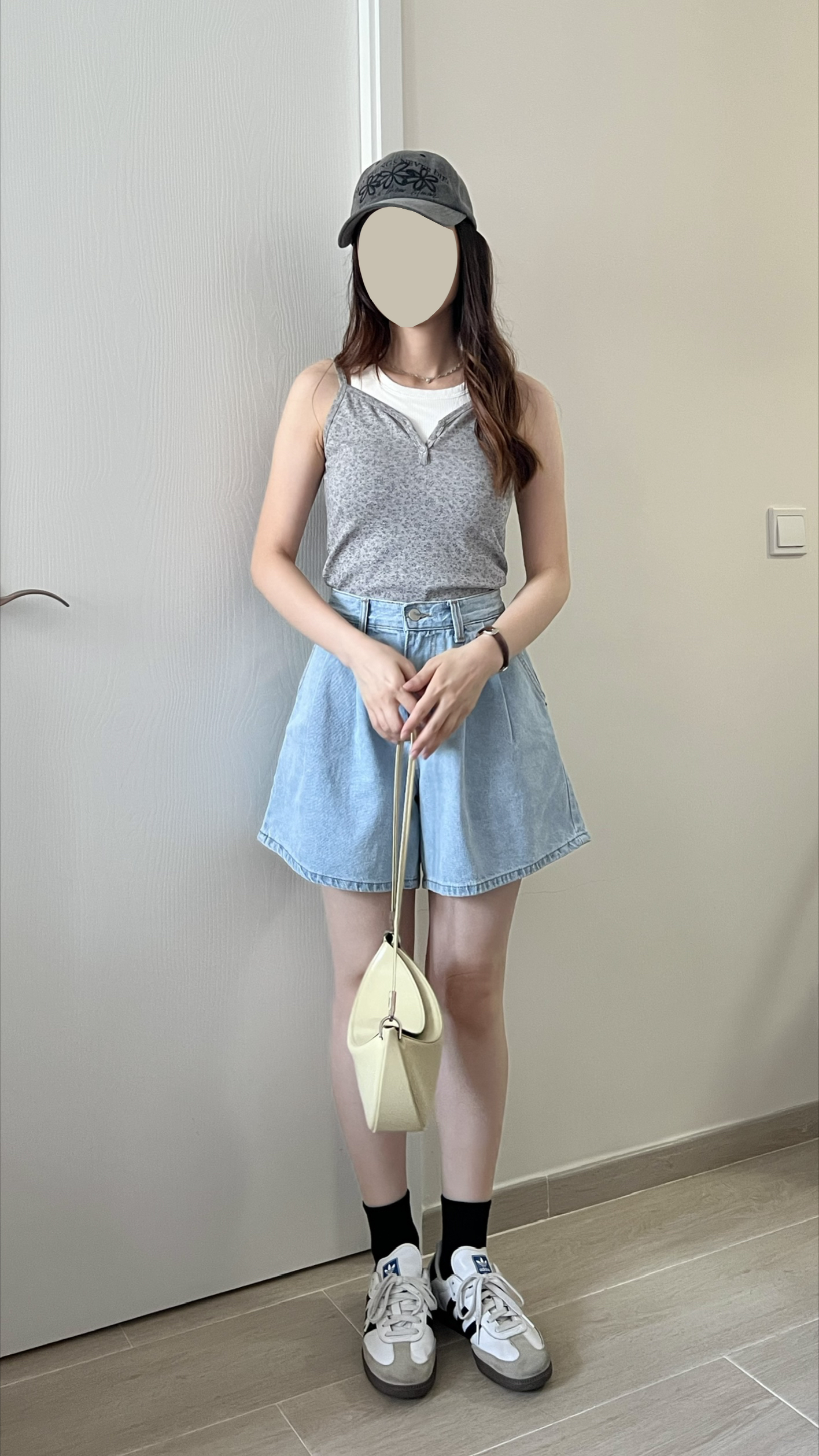 夏日清新碎花背心