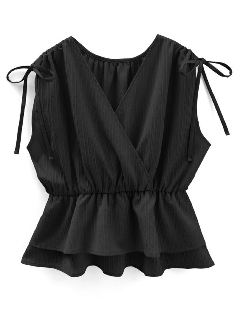 必購♡ 前後2-WAY修腰上衣(JP)[黑色]244373