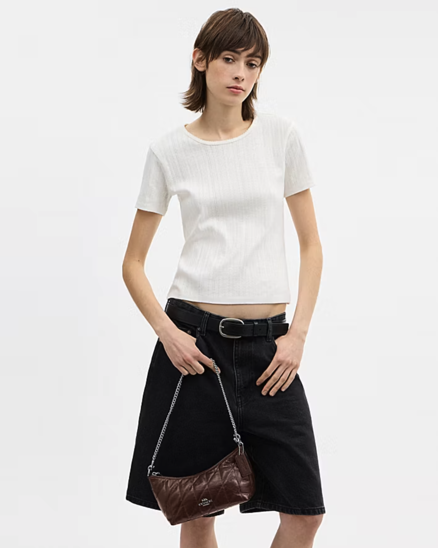 COACH Caitlin shoulder Bag with Quilting 