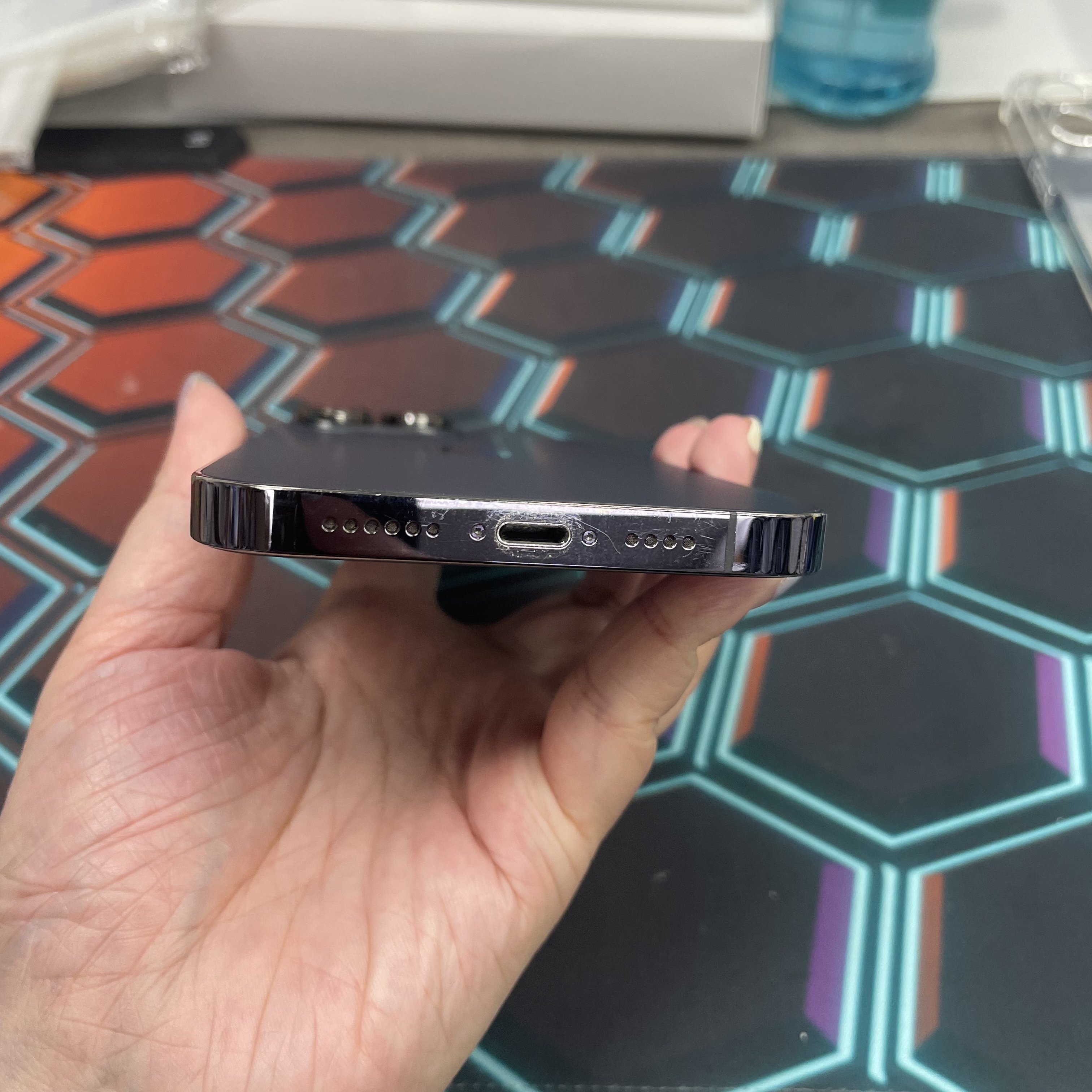 *6778 14 Pro max 超靚機 512GB 電100 紫色 purple