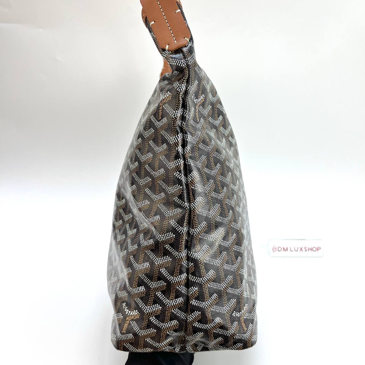 Goyard Black and Tan Hobo Boheme Bag 