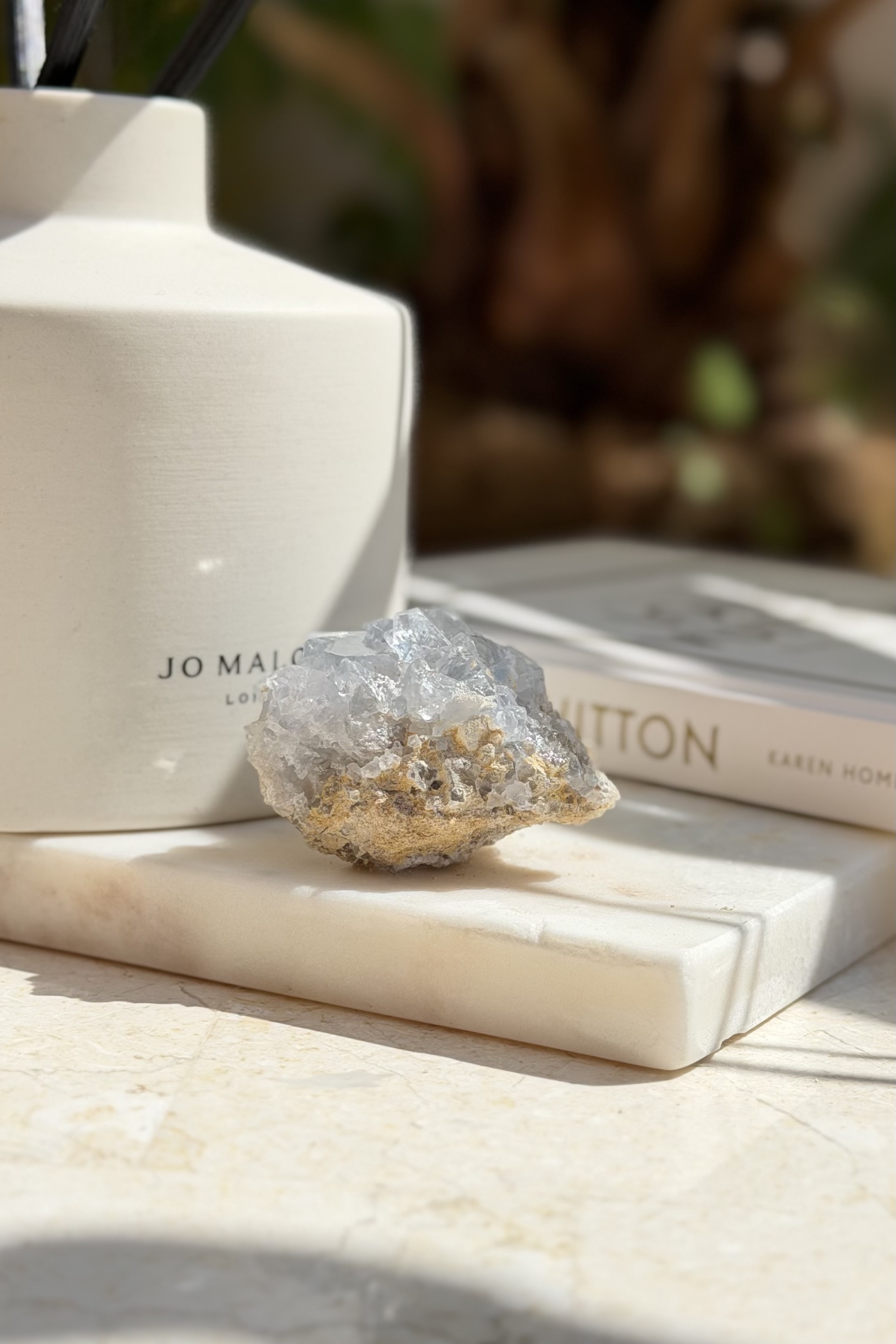 ༒4.8cm 天青石原石粒 ༒ 3504H3AGst-RA18*03S