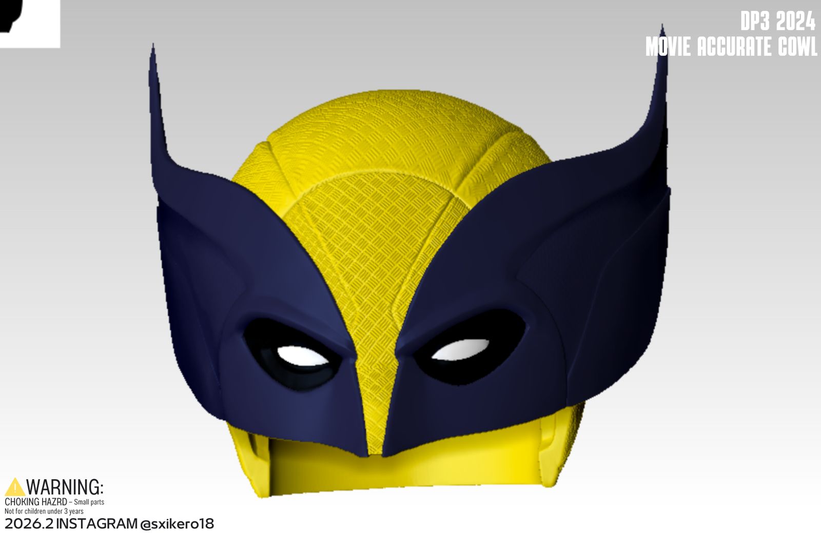 狼人面罩頭雕項目 Wolverine movie accurate cowl project