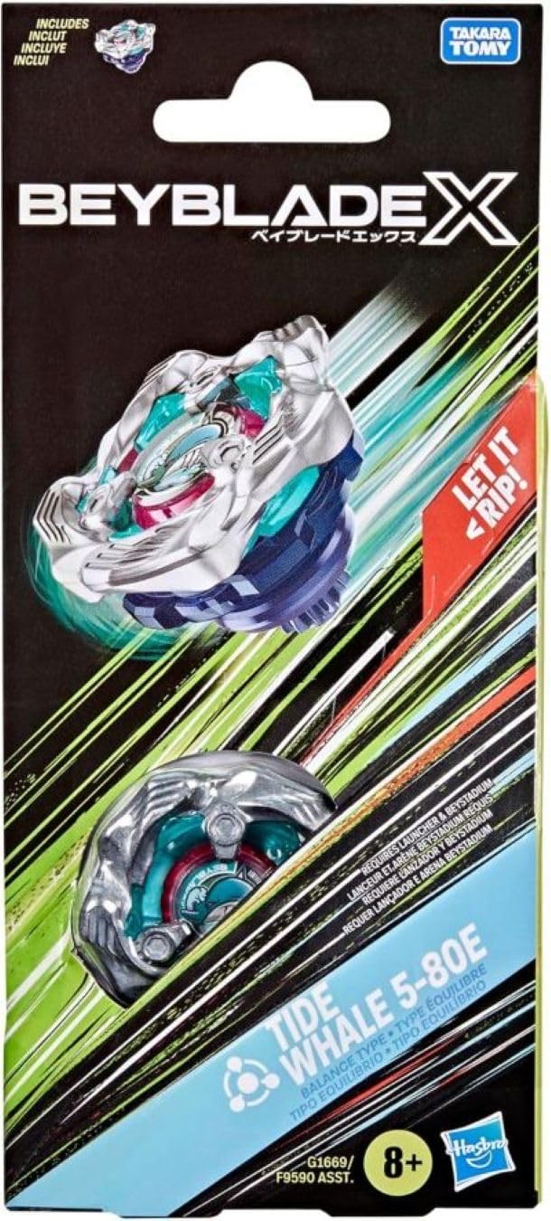 【現貨】爆旋陀螺X 巨鯨衝浪 E軸 BEYBLADE X Tide Whale 5-80E 【美版】