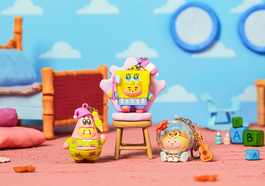 海綿寶寶 X Kakao Friends 鎖匙扣