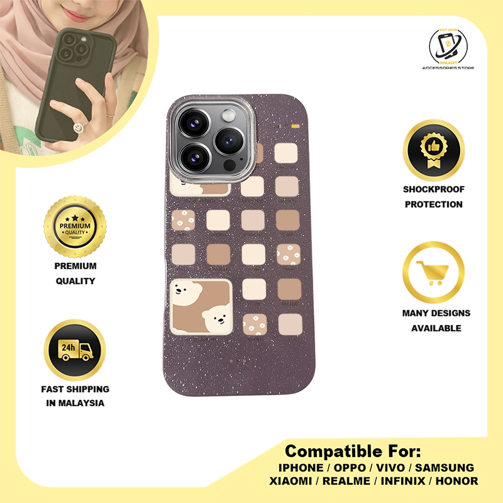 BLING CASE PHONE FOR IPHONE - DESIGN BEAR E