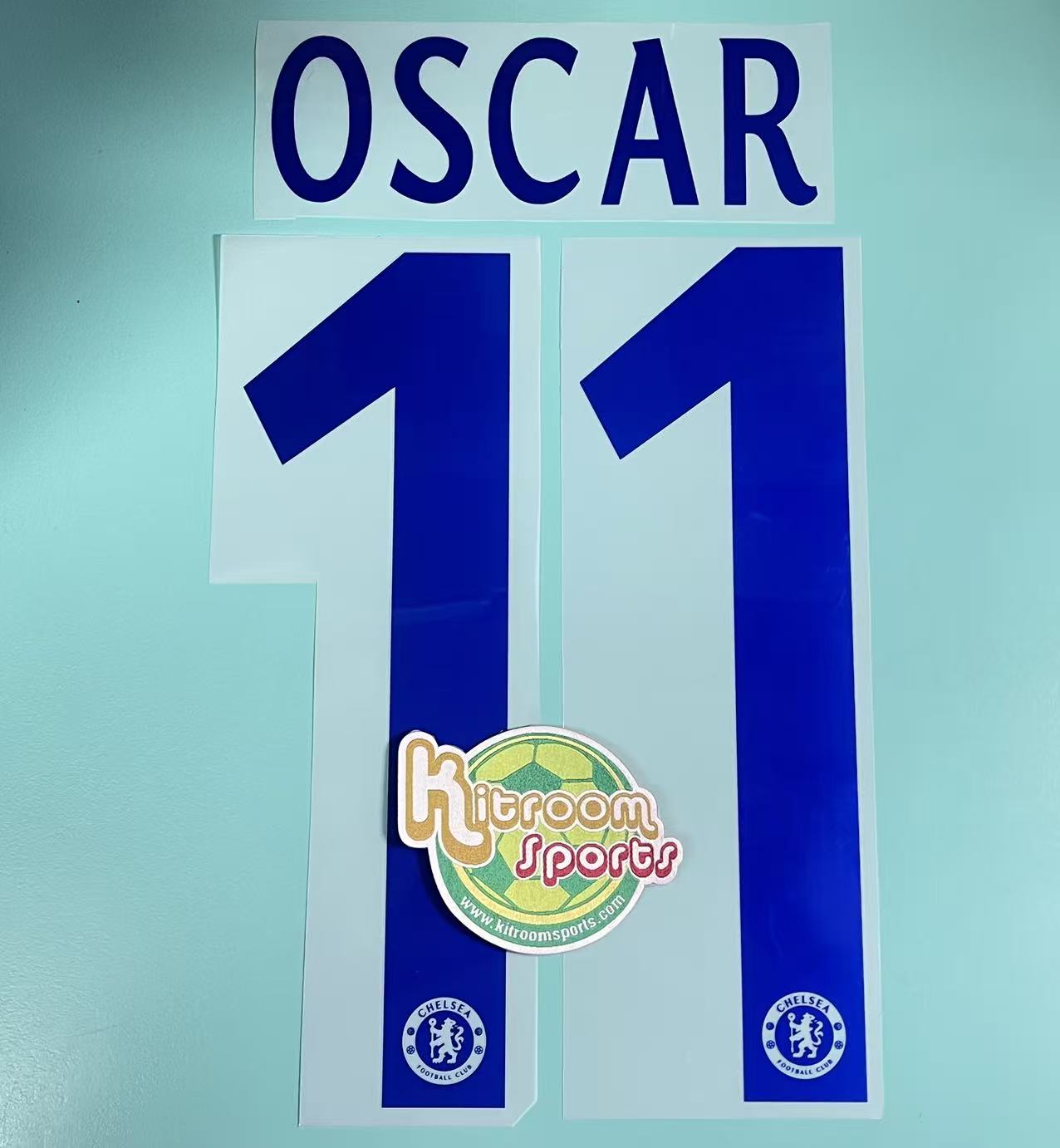 2013-14 Chelsea Away UCL Nameset #11 OSCAR