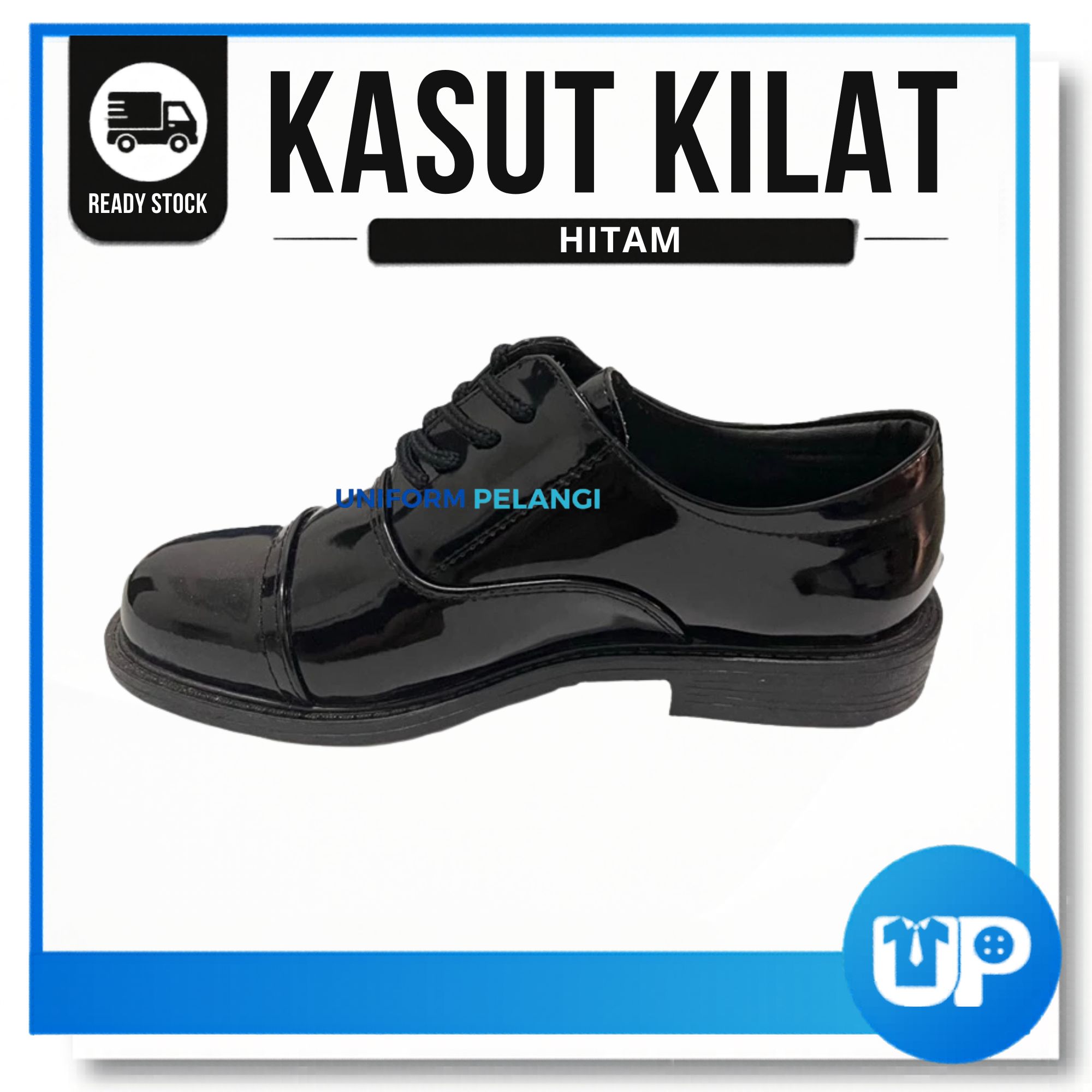 SPAKO Kasut Kilat Kawad Kokurikulum / Formal Hitam Lelaki Black Shoe