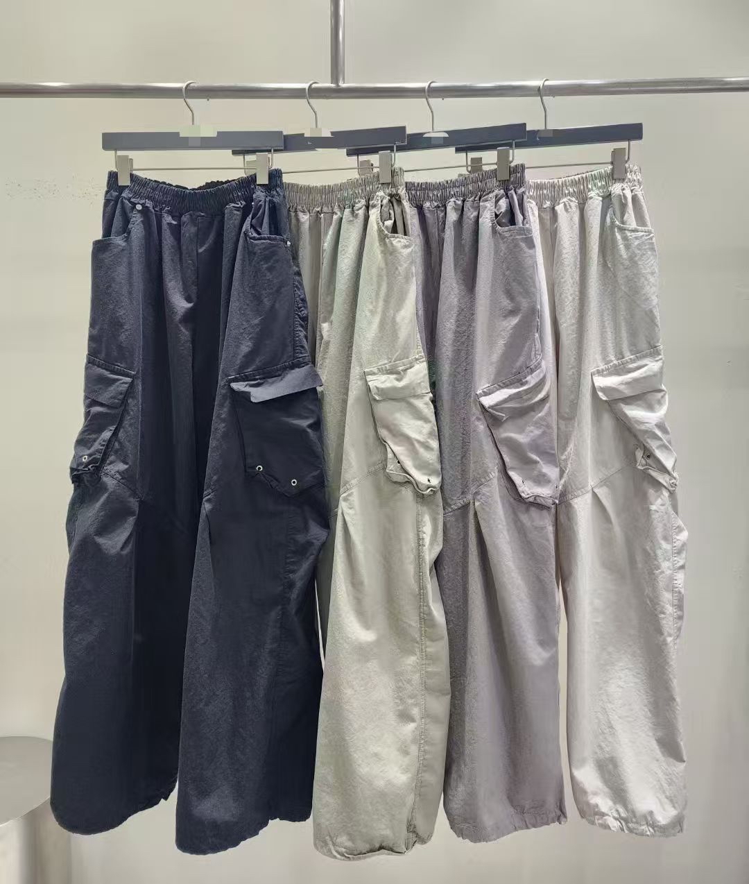 休閒大袋工裝褲