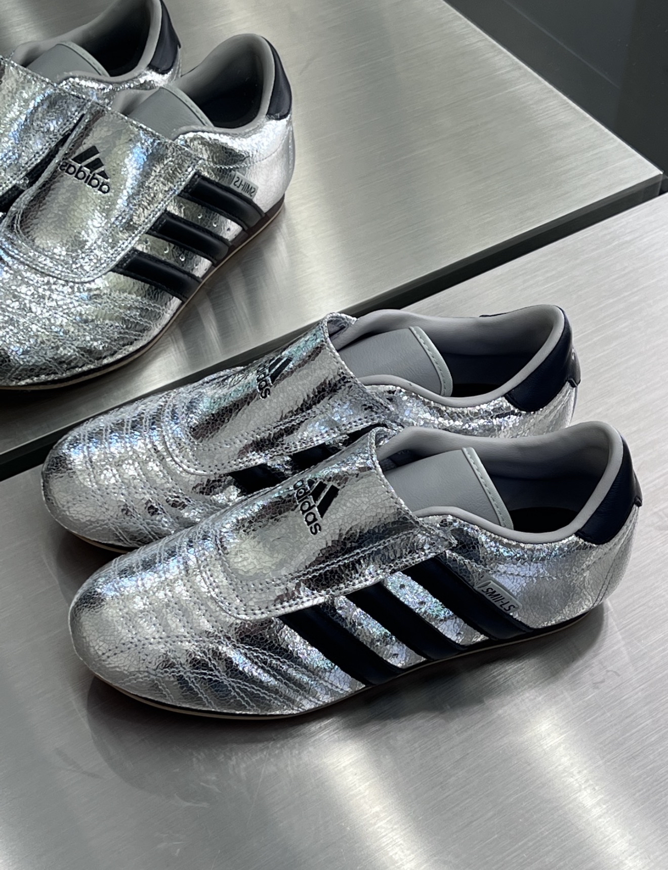 JH9664 Adidas Taekwondo Silver Metallic Black JH9664