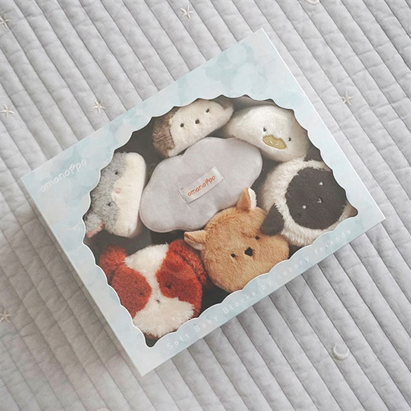 🇯🇵預訂 日本直送🇯🇵可愛毛毛動物布藝積木套裝6m+