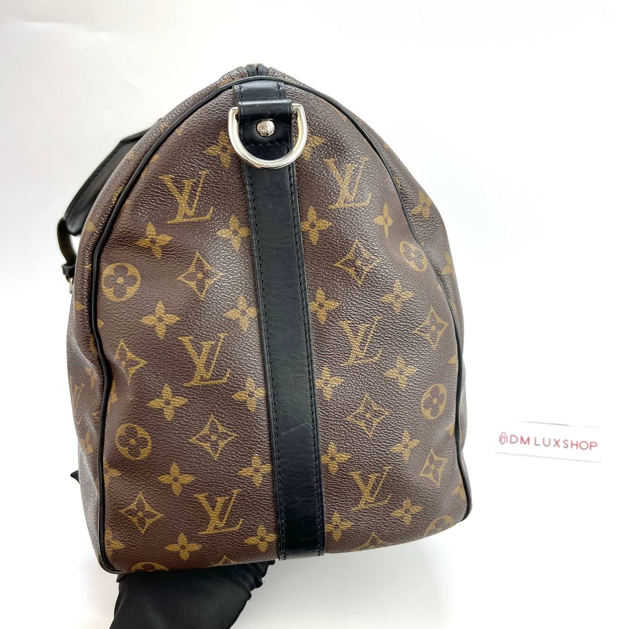 LV Monogram Black Keepall 45