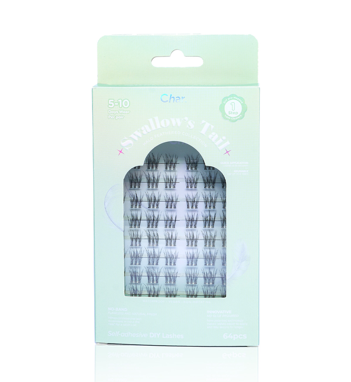 Char. Halo Feathered系列羽霧假眼睫毛（Swallow Tail 64PCS）