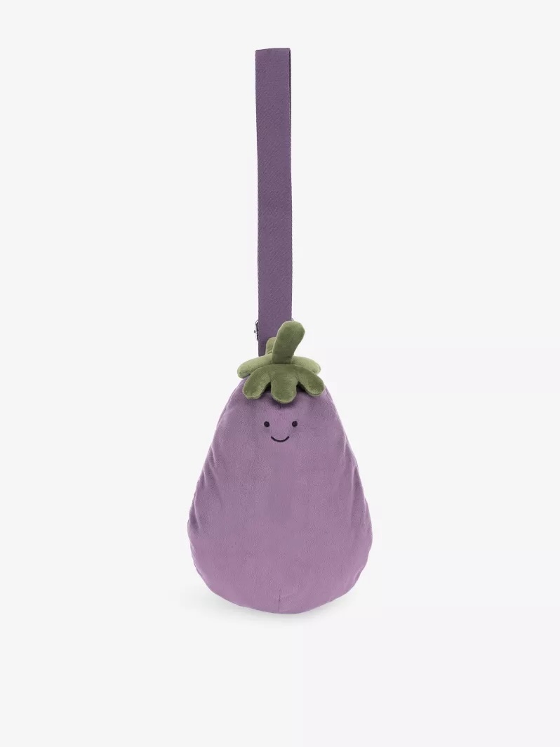 JELLYCAT Amuseables Aubergine Soft Bag 趣味茄子斜咩袋