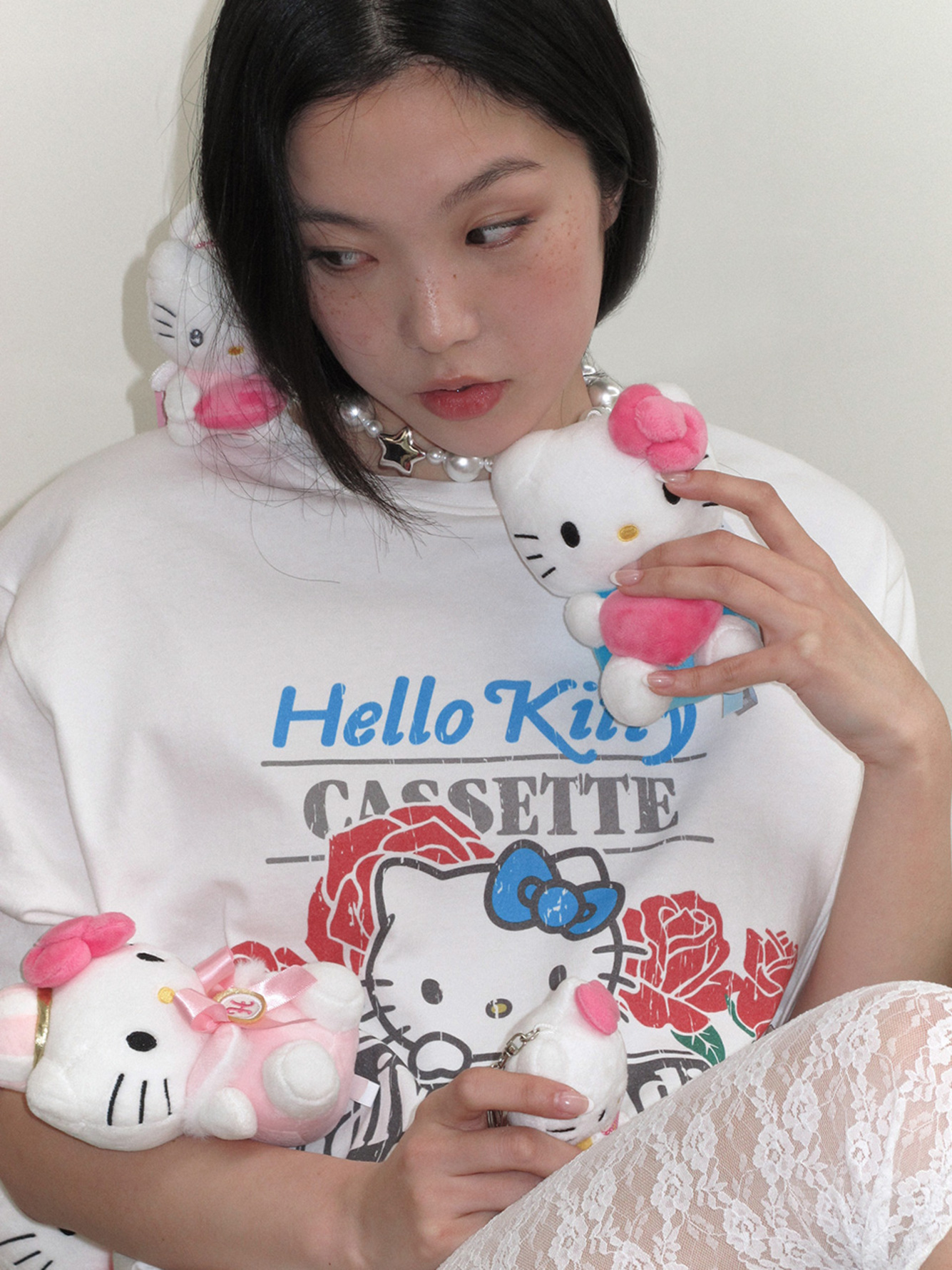 RAIVE × Hello Kitty｜Rose Graphic Tee