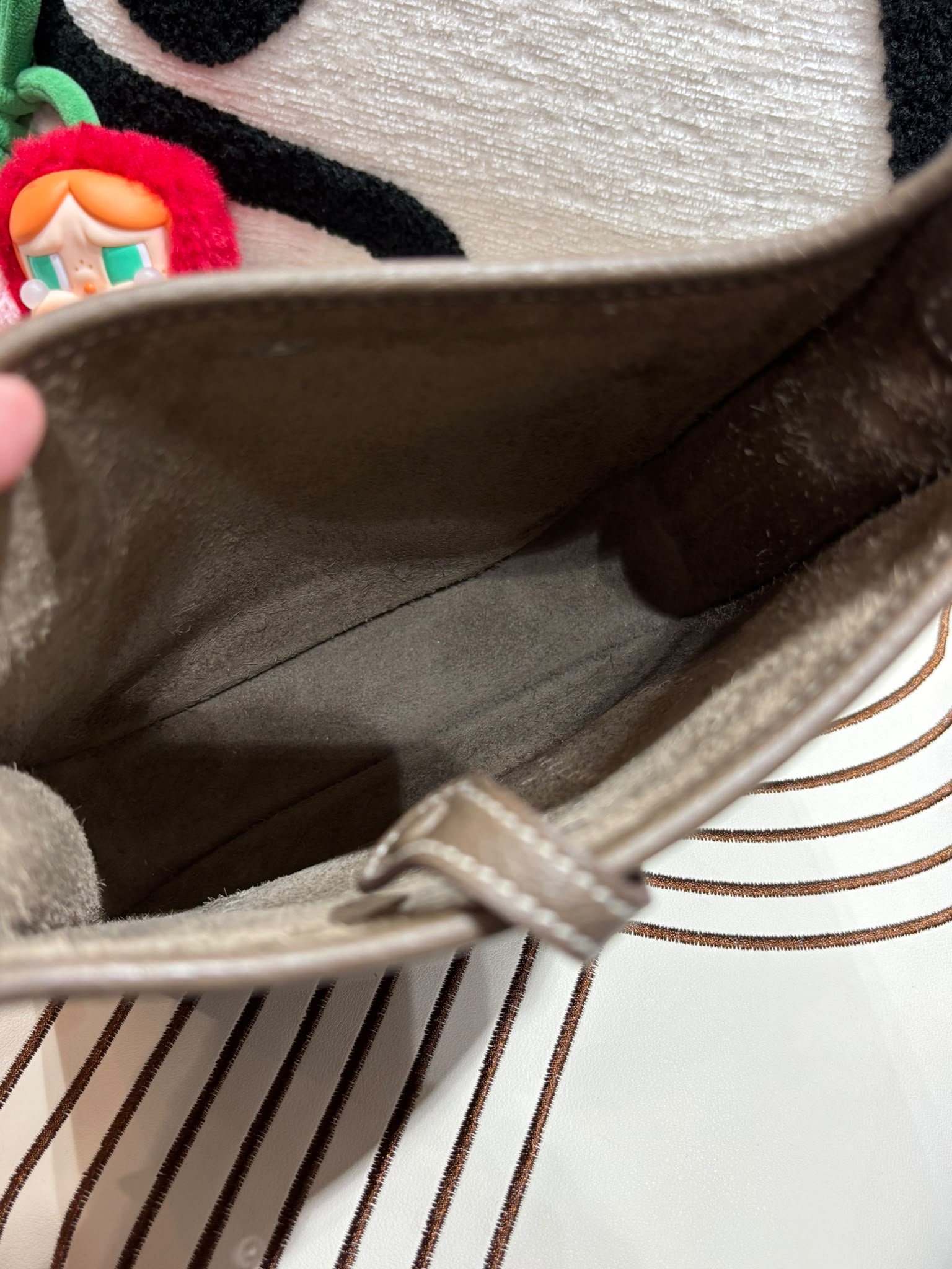 Hermes mini Evelyne,STAMP Z 大象灰 Etoupe 100%Authentic,98%new ✅內袋✅Dust bag