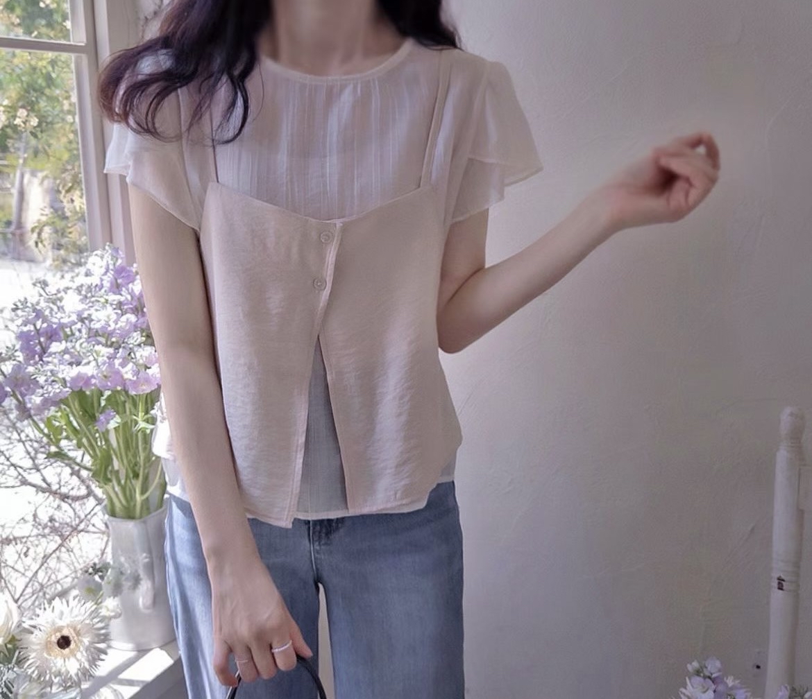 ❥ 浪漫唯美吊帶Set。