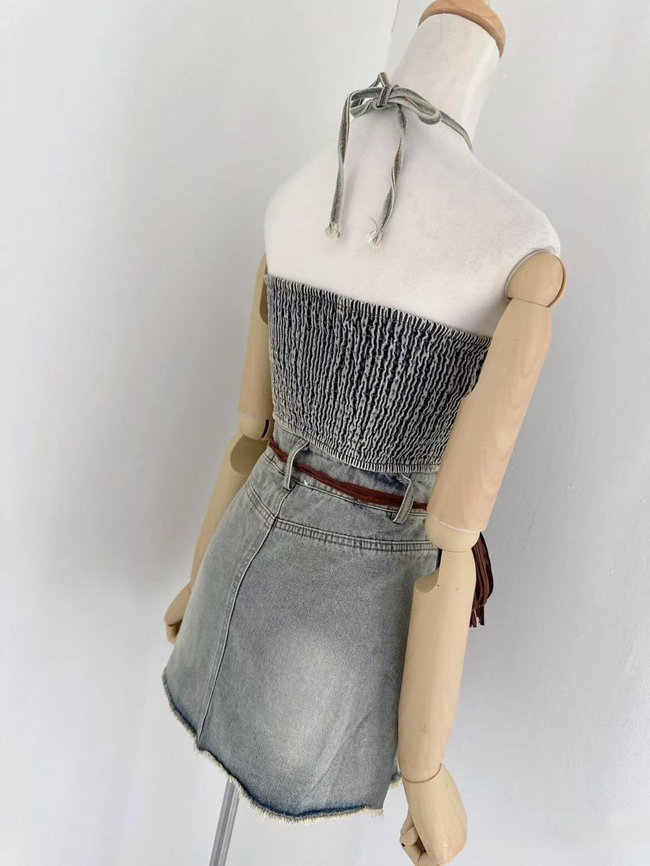 ST320辣妹挂脖套装