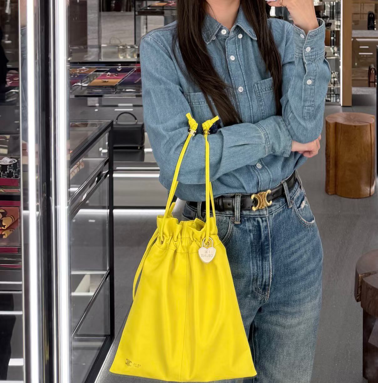 預購 💫💫💫 Celine 專櫃new CRYSTAL POUCH小號包