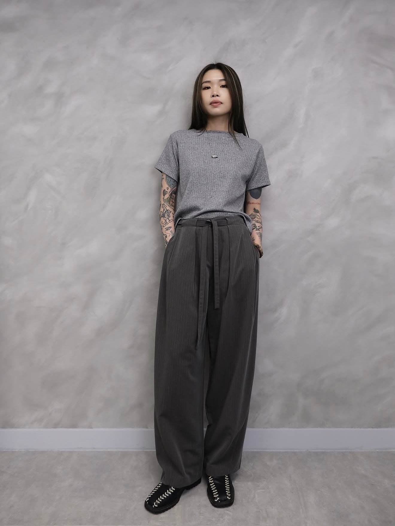 (Unisex) Baggy casual pants #pt65