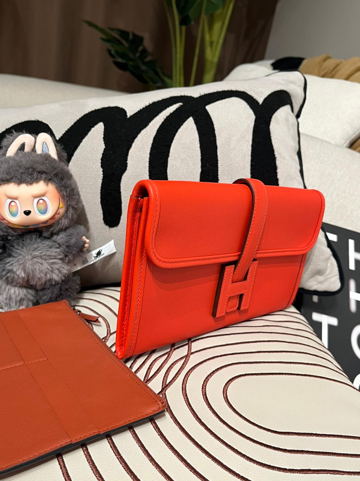 Hermes Jige Duo verso wallet ,STAMP D 100%Authentic ,98%new✅box  