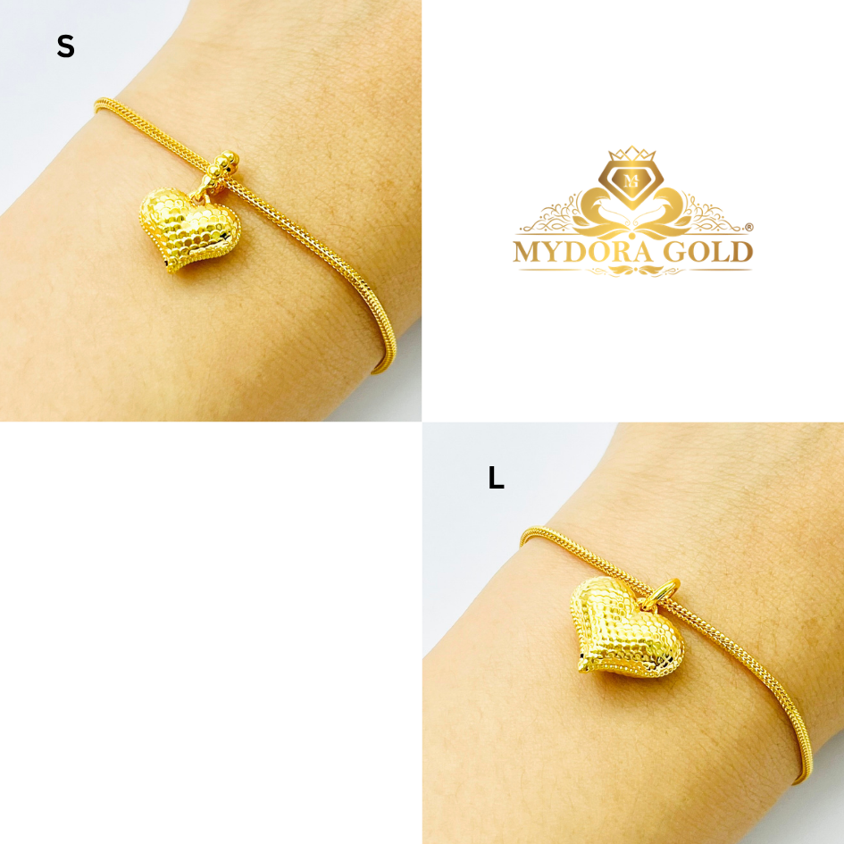 MYDORA Loket Sisik Love Gemuk Full Gold (5G) l EMAS 916/22K