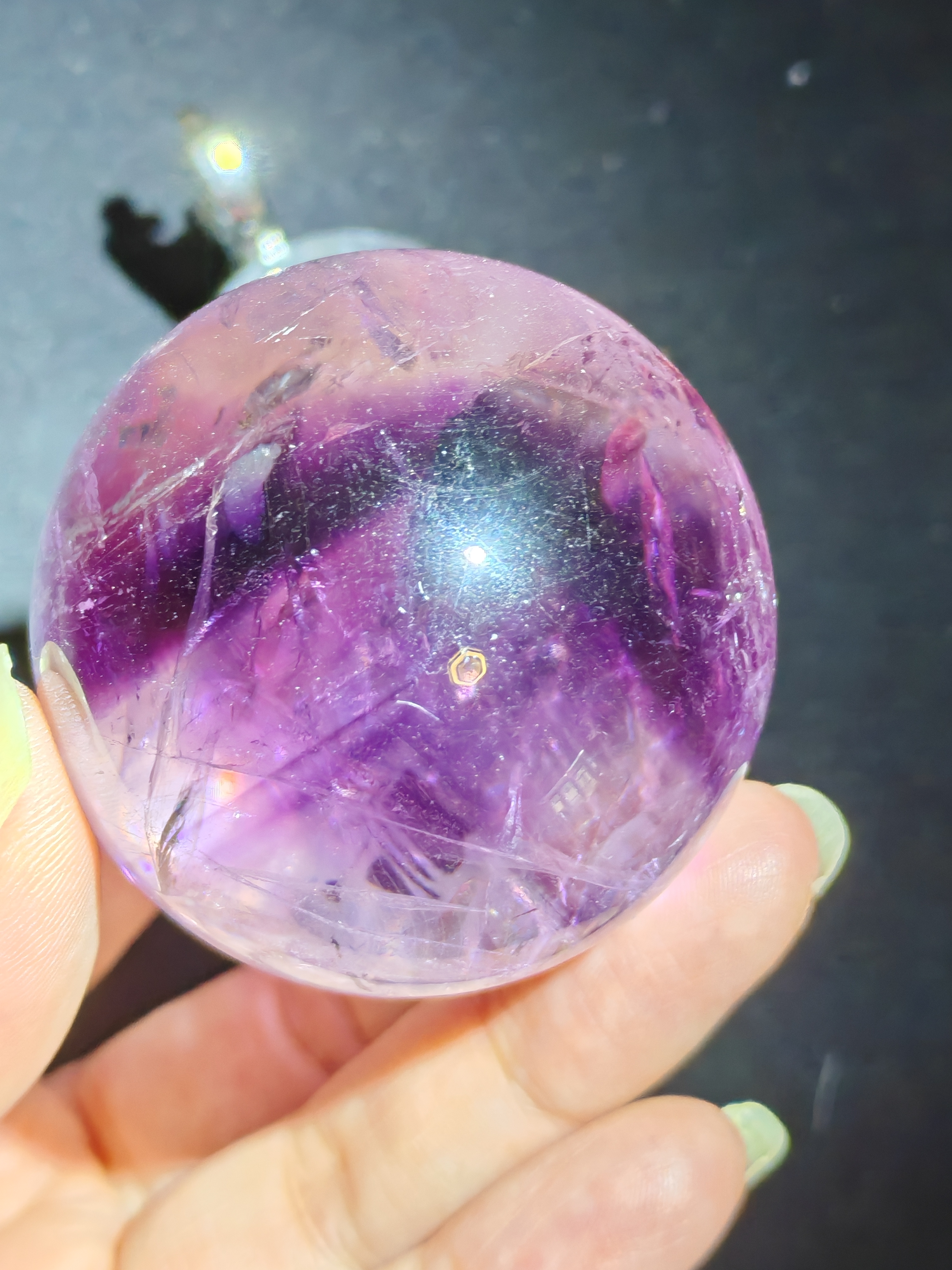 紫水晶金字塔球