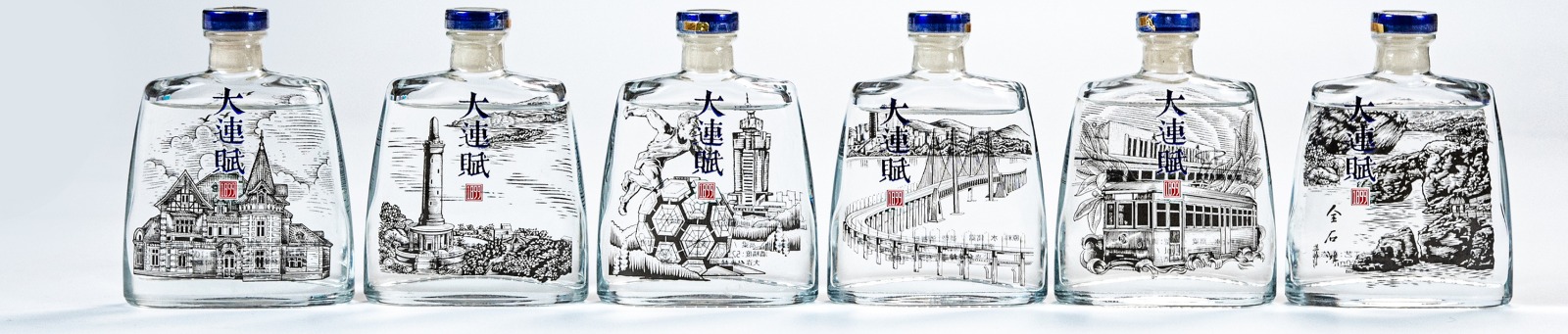 仙谷坊 大連賦 文創酒 52° 100ml (經典傳承・清香型白酒・純高粱固態釀造) (100ml x 6 瓶/盒) (1x6x100ml)