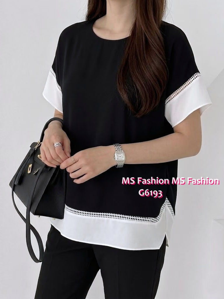 G6193 韓國🇰🇷靚料拼袖top