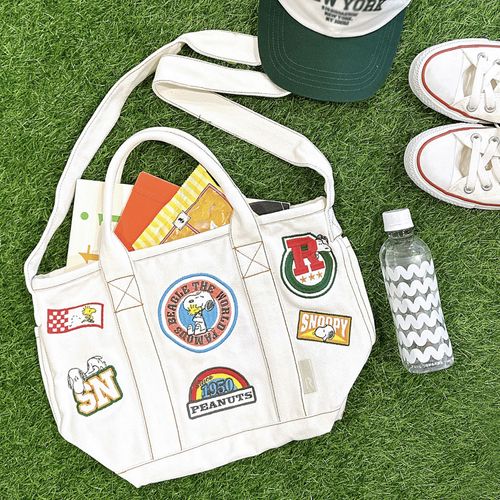🆕【⭐訂購⭐】🇯🇵 日本直送 🌀Rootote x #Snoopy 貼布刺繡 2Way 斜孭袋/tote bag［3款選］🌀[ELCD-0207] [260423]