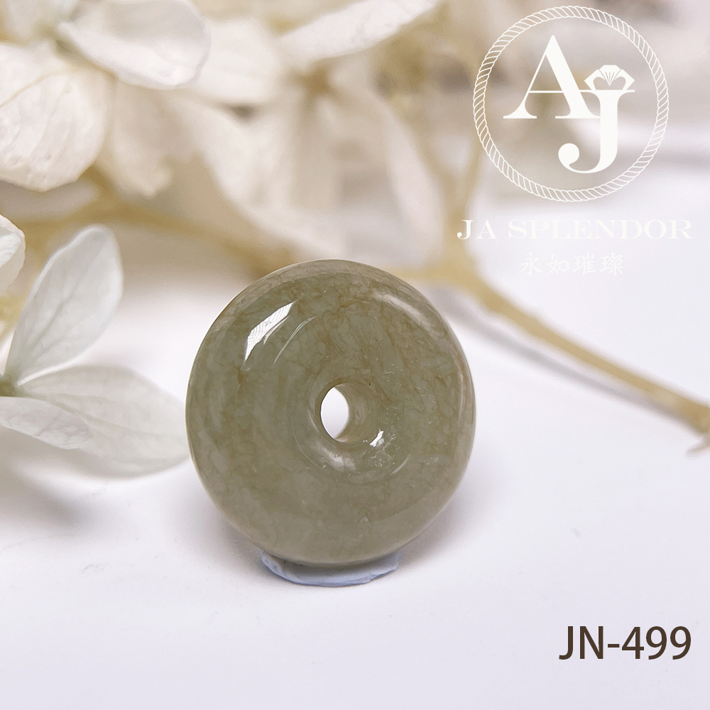 JN-486/487/499 天然翡翠A玉 冰潤大地黃小平安扣