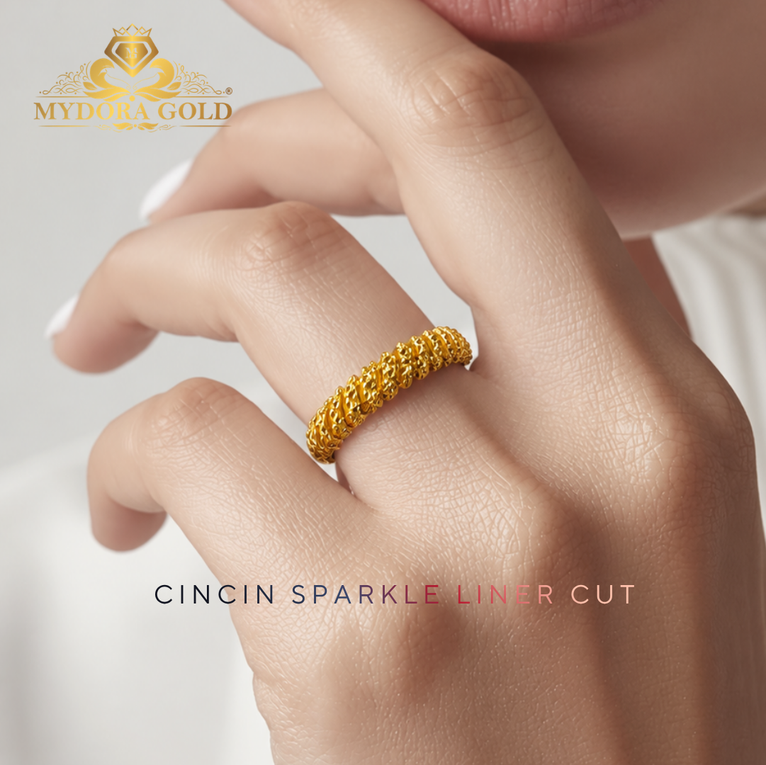 MYDORA Cincin Sparkle Liner Cut (5G) l EMAS 916/22K