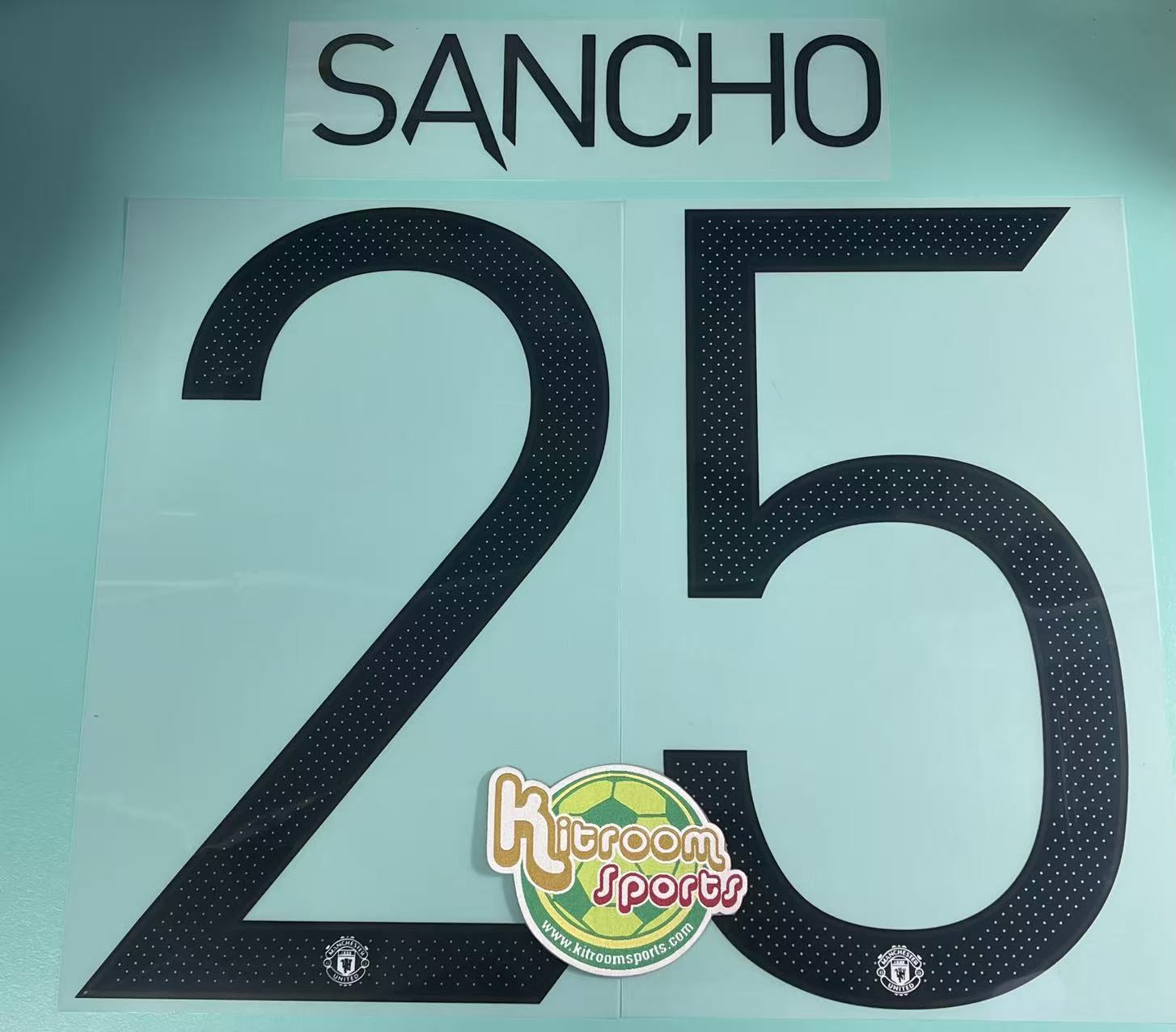 2022-23 Manchester United Away UCL Nameset #25 SANCHO