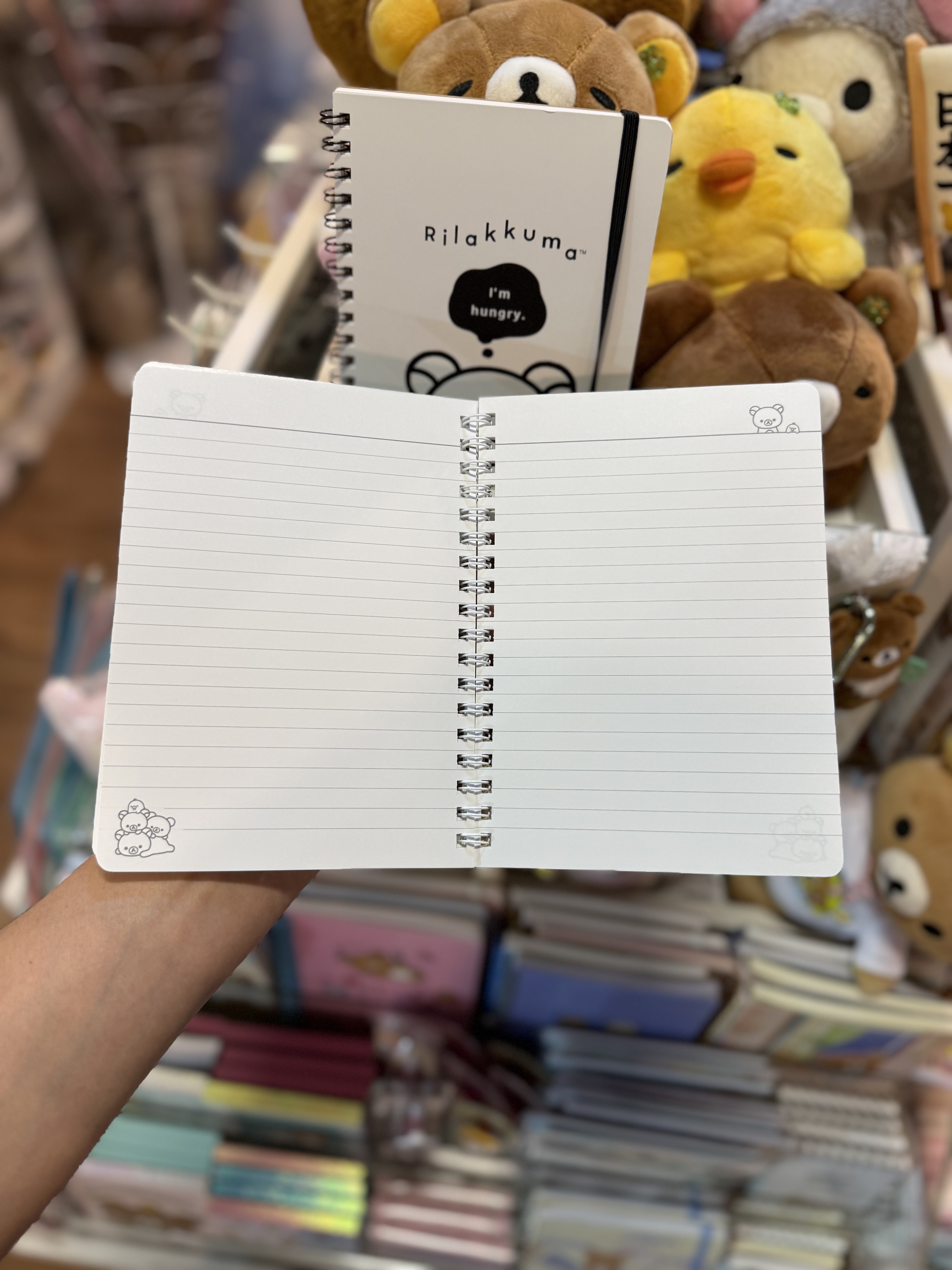 《現貨》全新Rilakkuma黑白造型圈簿