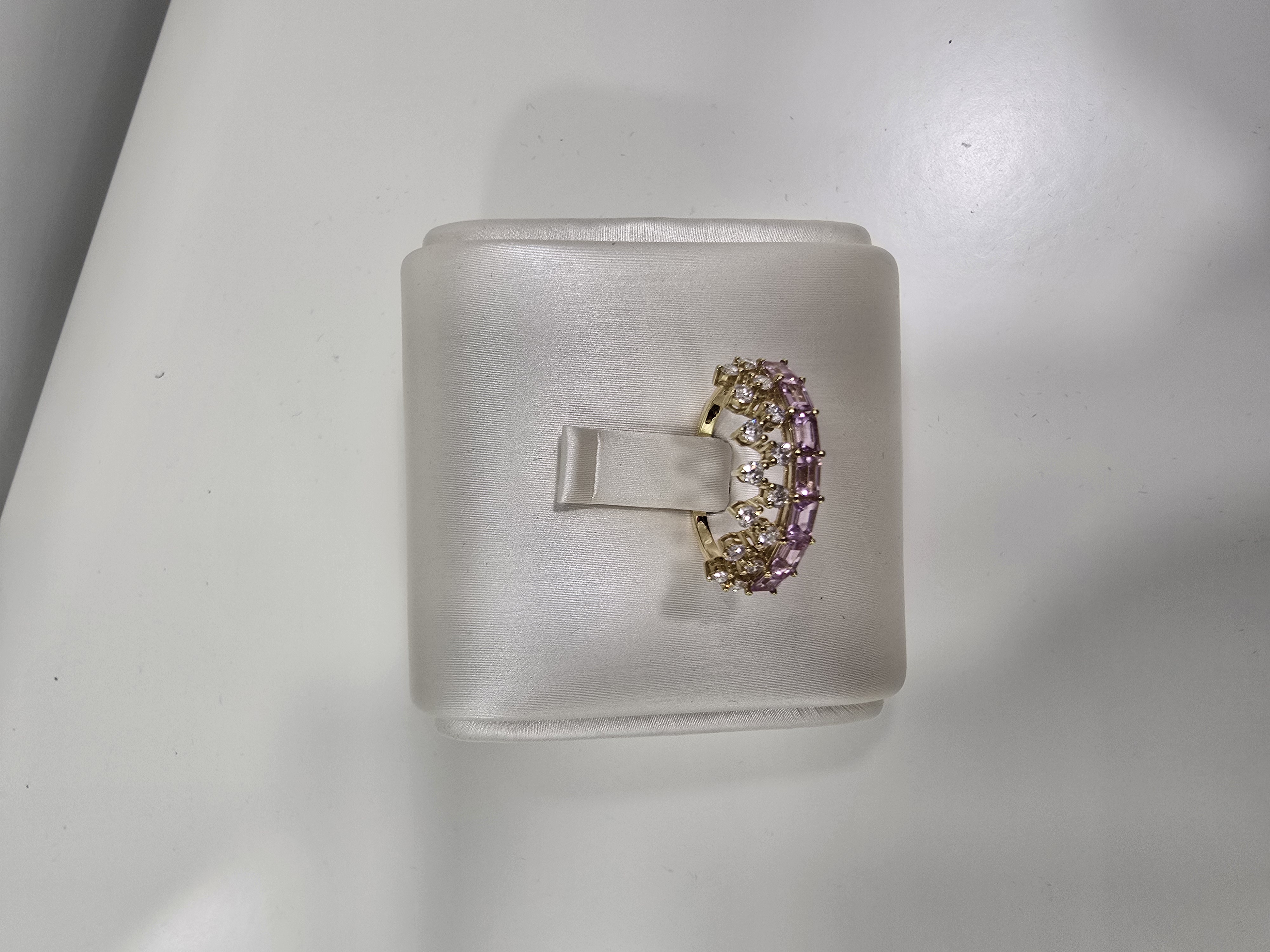 18K粉寶鑽石戒指 S0.72 d0.33 G1.72